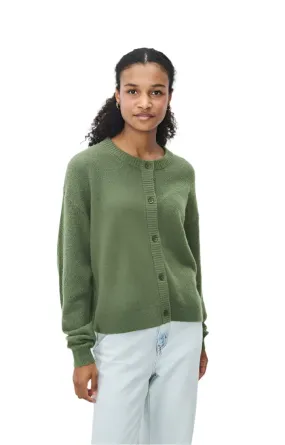 American Vintage Damsville Cardigan in Turtle Green