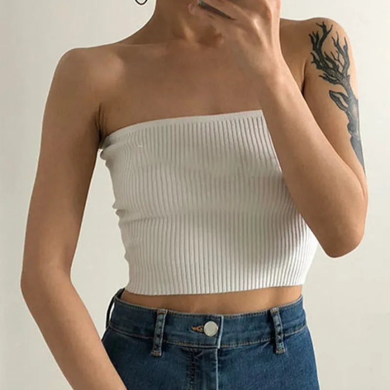 Basic Crop Bandeau Top