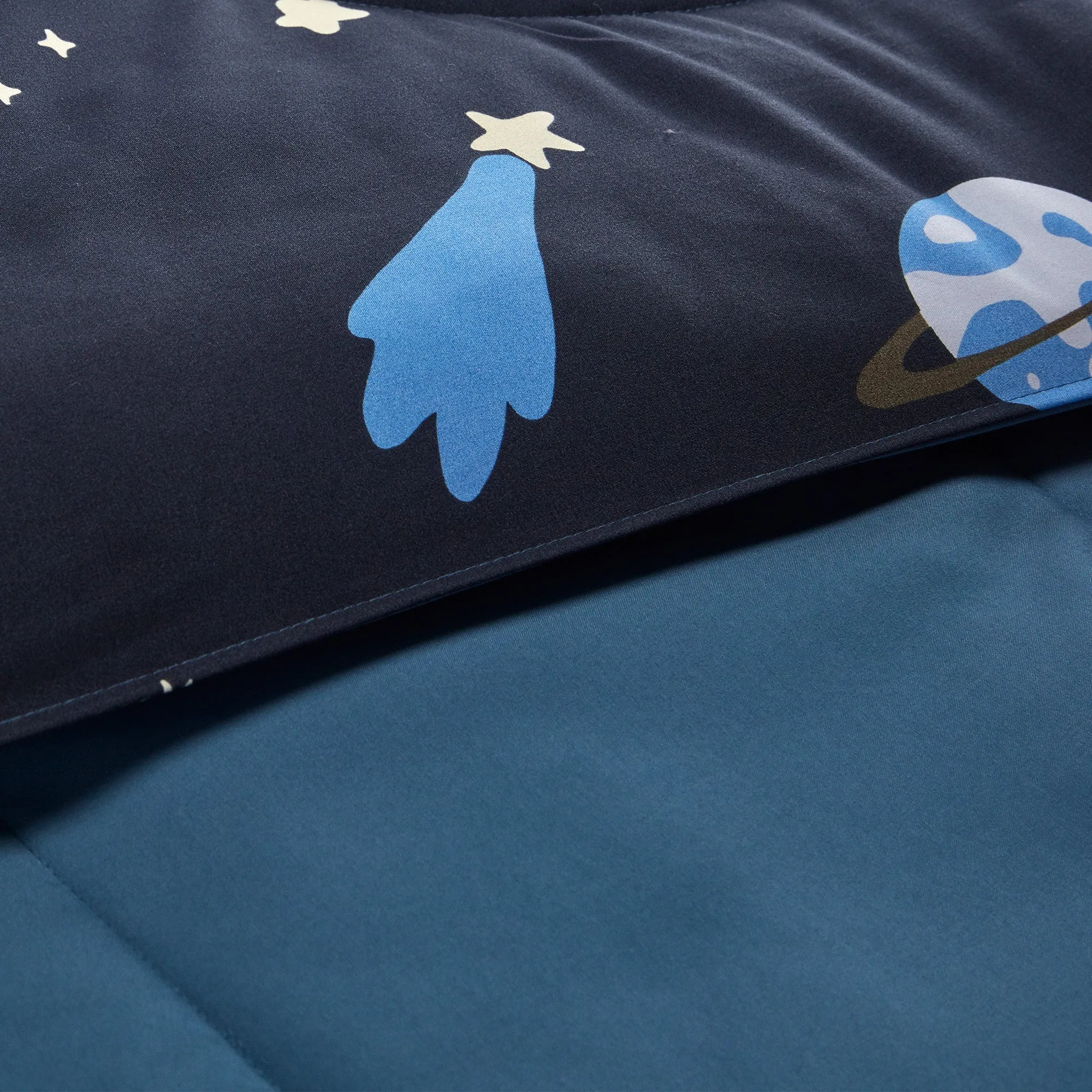 Blue Galaxy Kids Printed Comforter Set