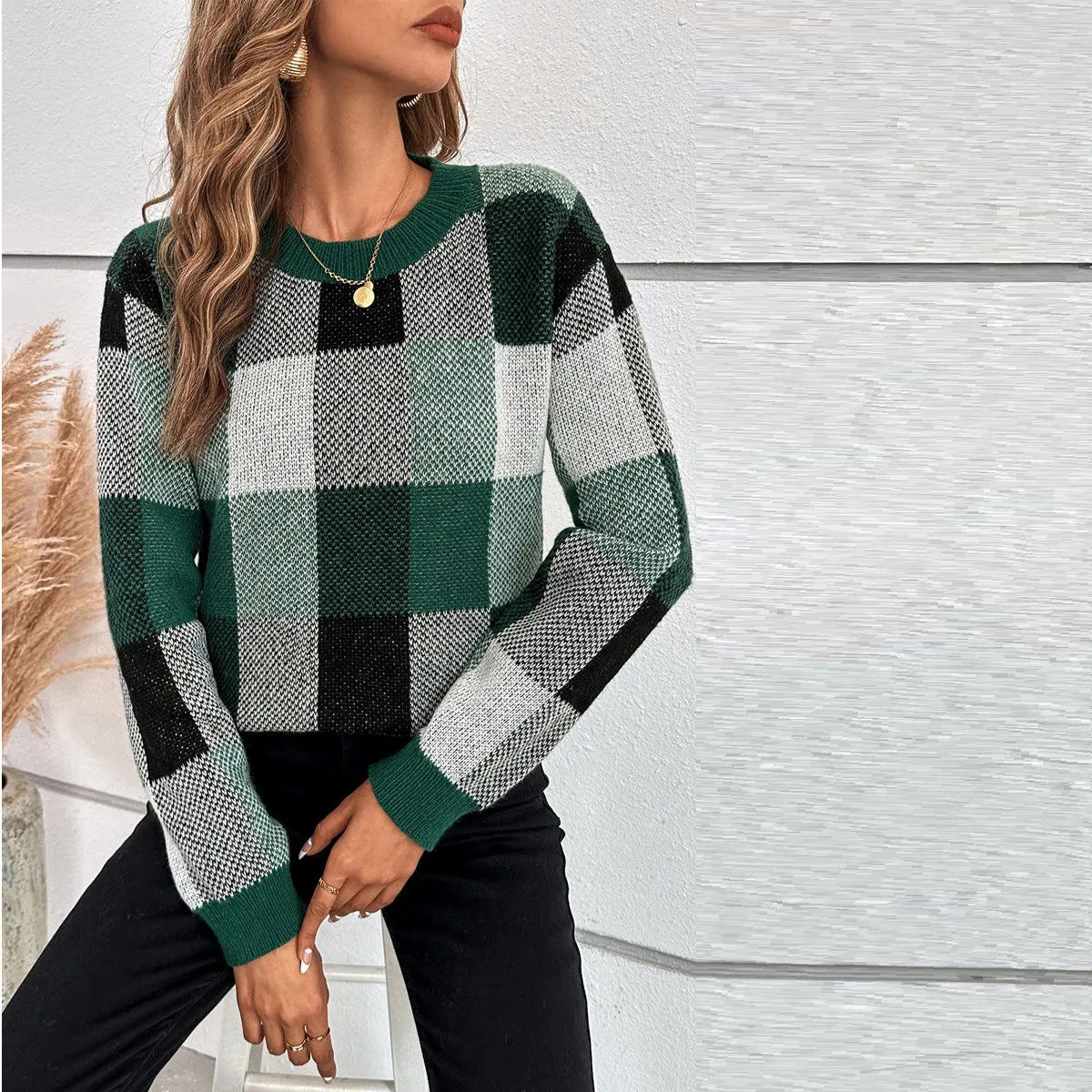 Checkmate Light Knitted Sweater
