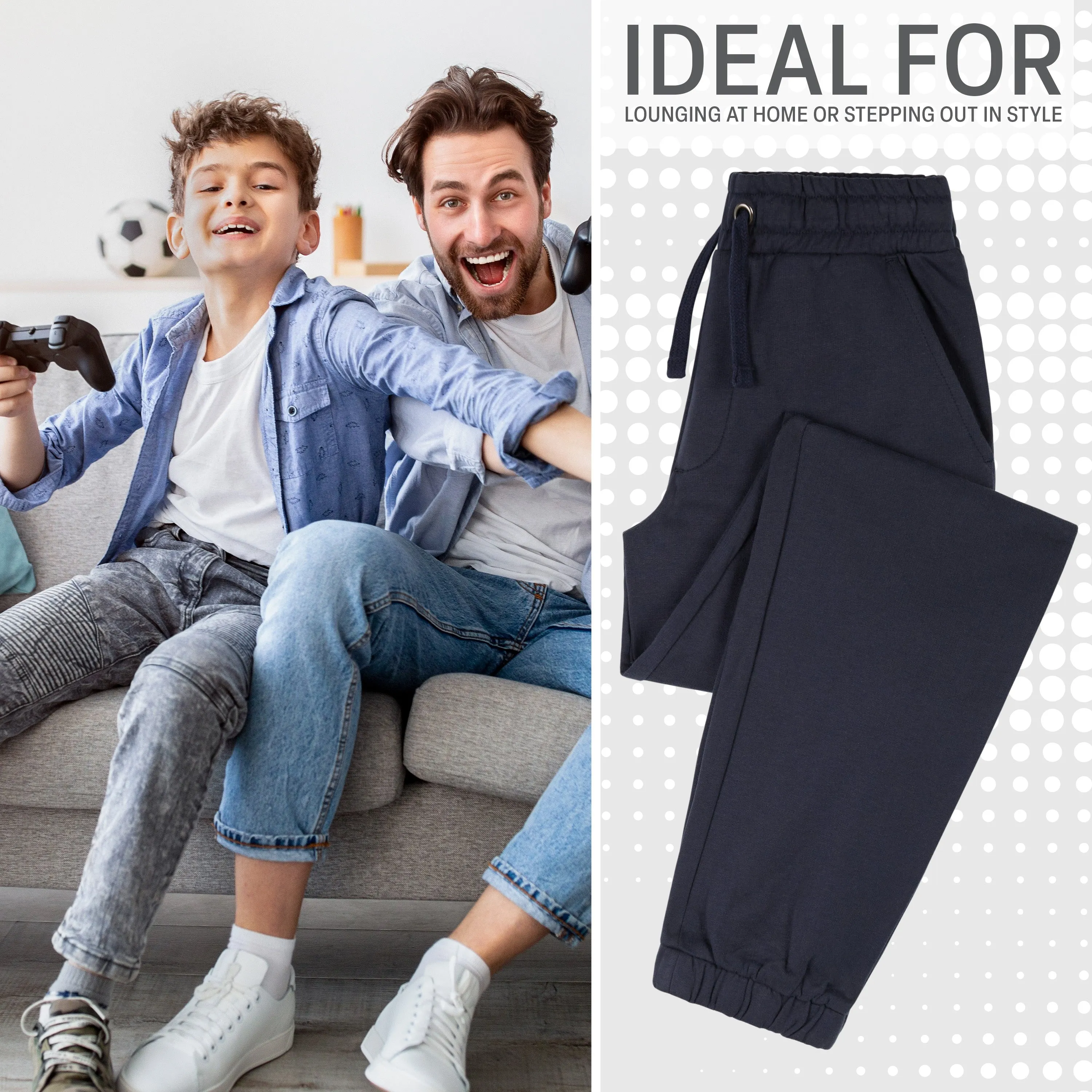 CityComfort Boys Cargo Joggers with 4 Pockets Comfy Casual Stylish Sweatpants - Gifts for Him