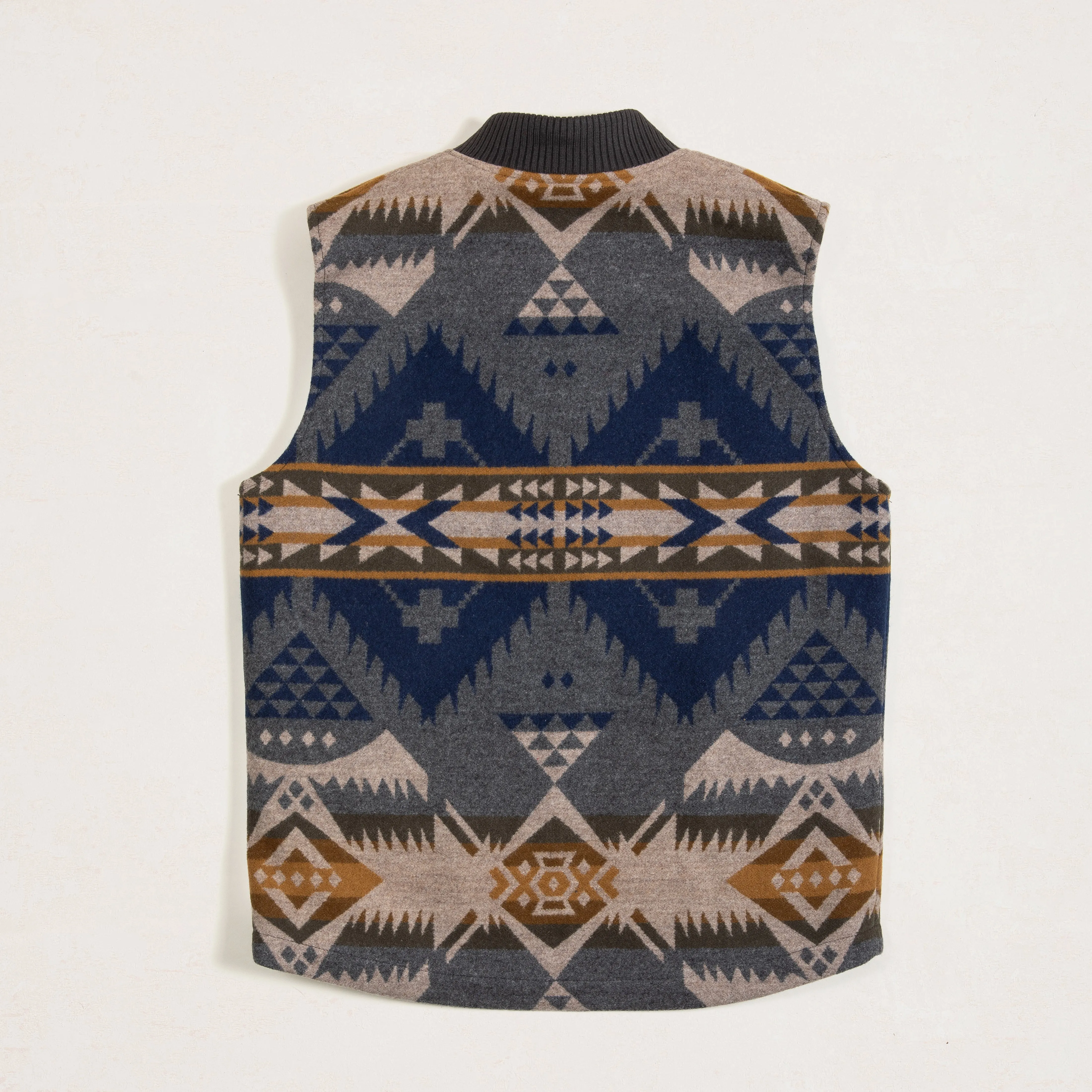 COLTON QUILTED ZIP VEST - NEHALEM GREY