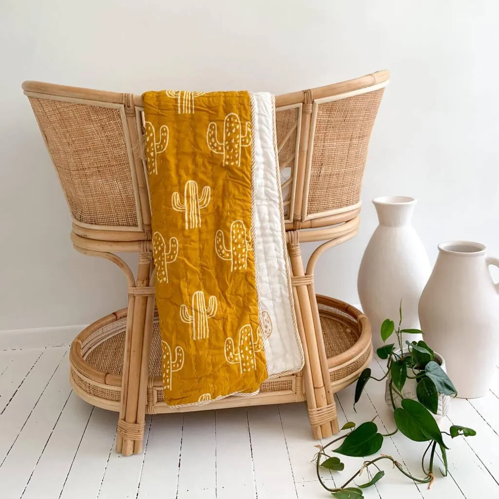Cot quilt - cotton filled