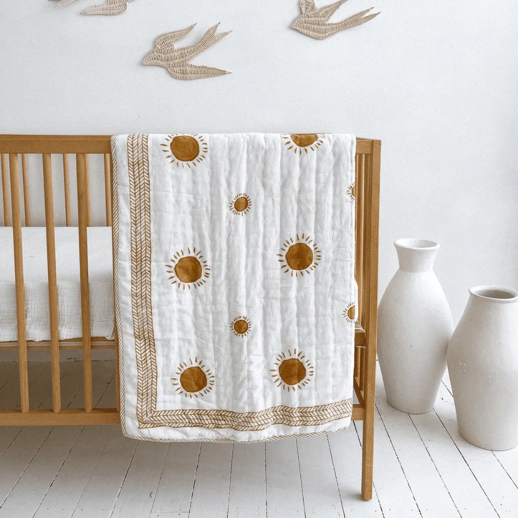 Cot quilt - cotton filled
