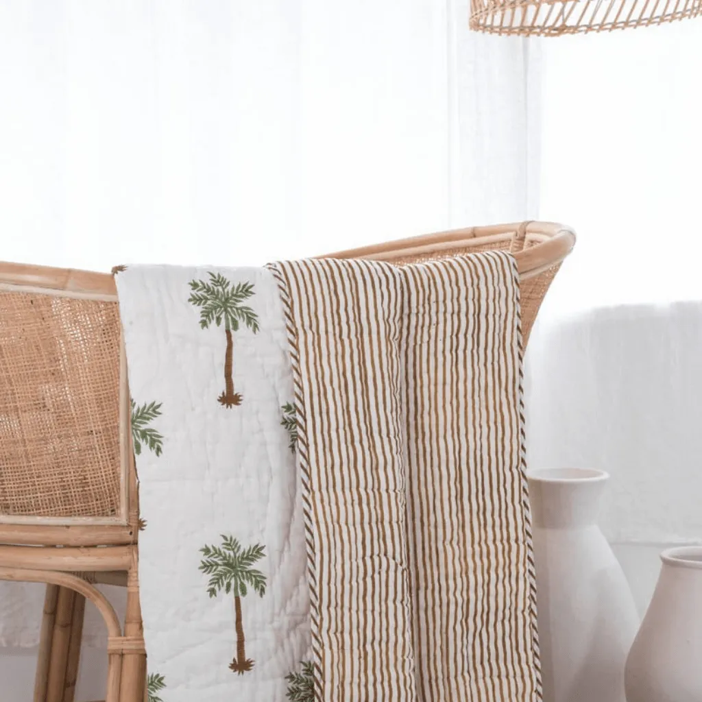 Cot quilt - cotton filled