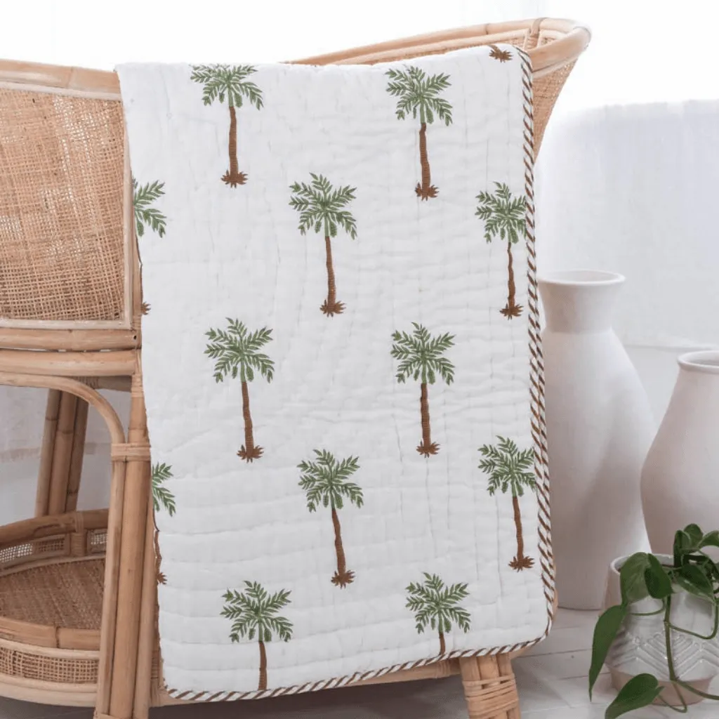 Cot quilt - cotton filled