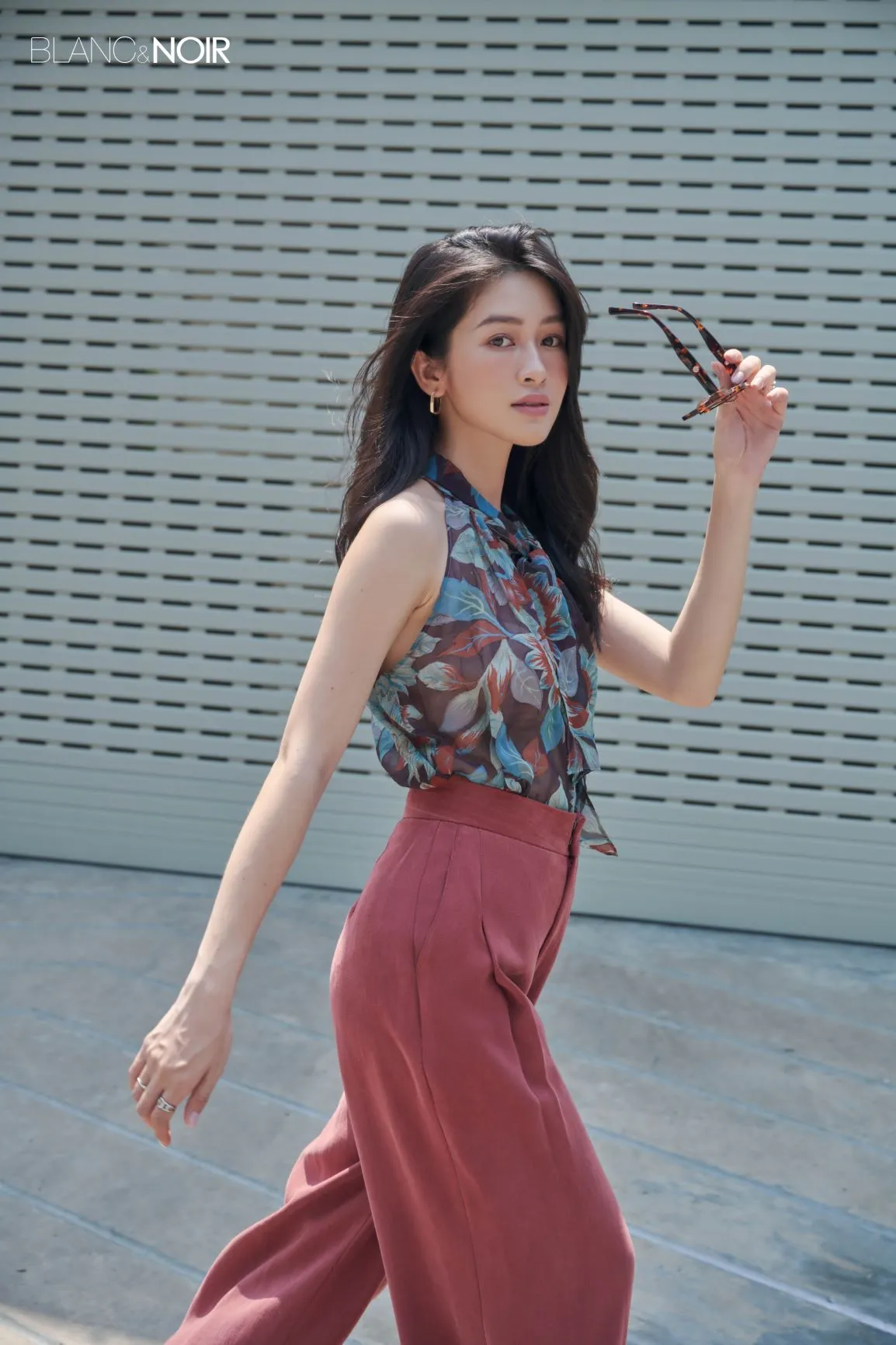Flower Chiffon Silk Top