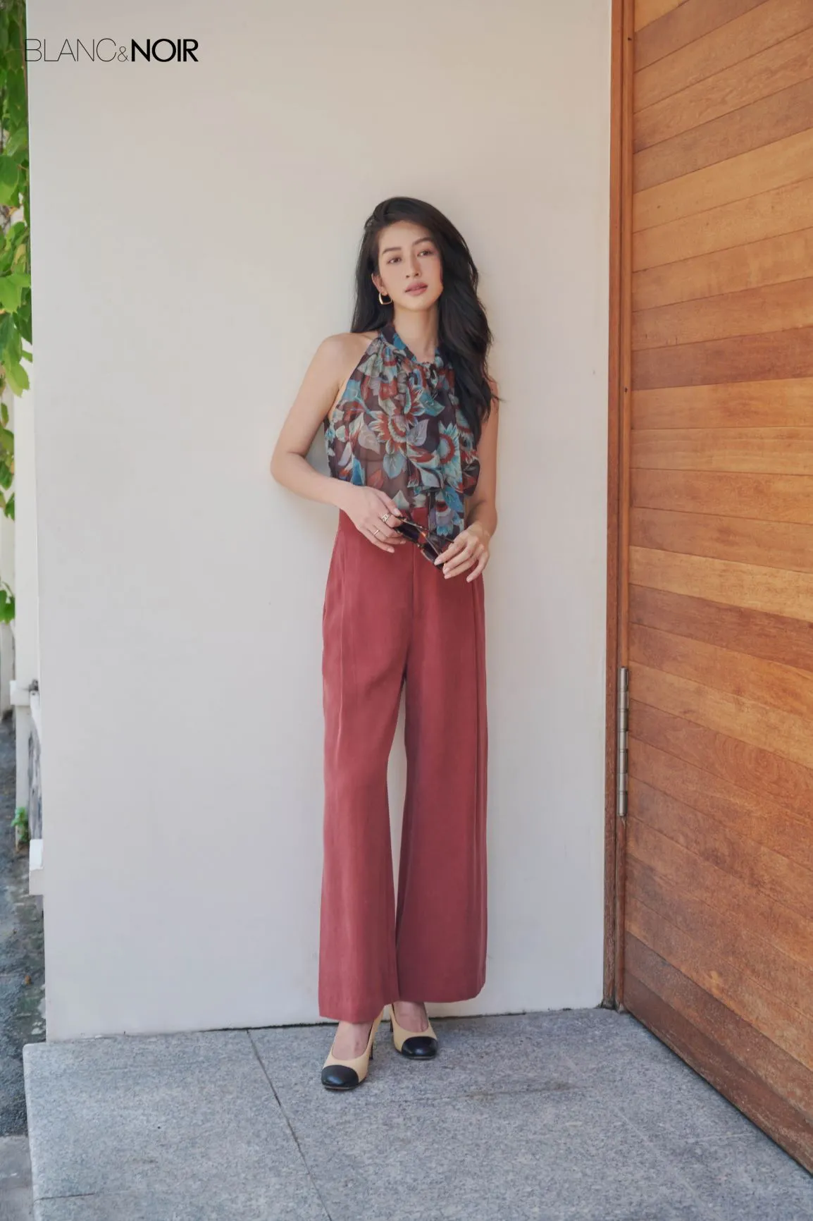 Flower Chiffon Silk Top