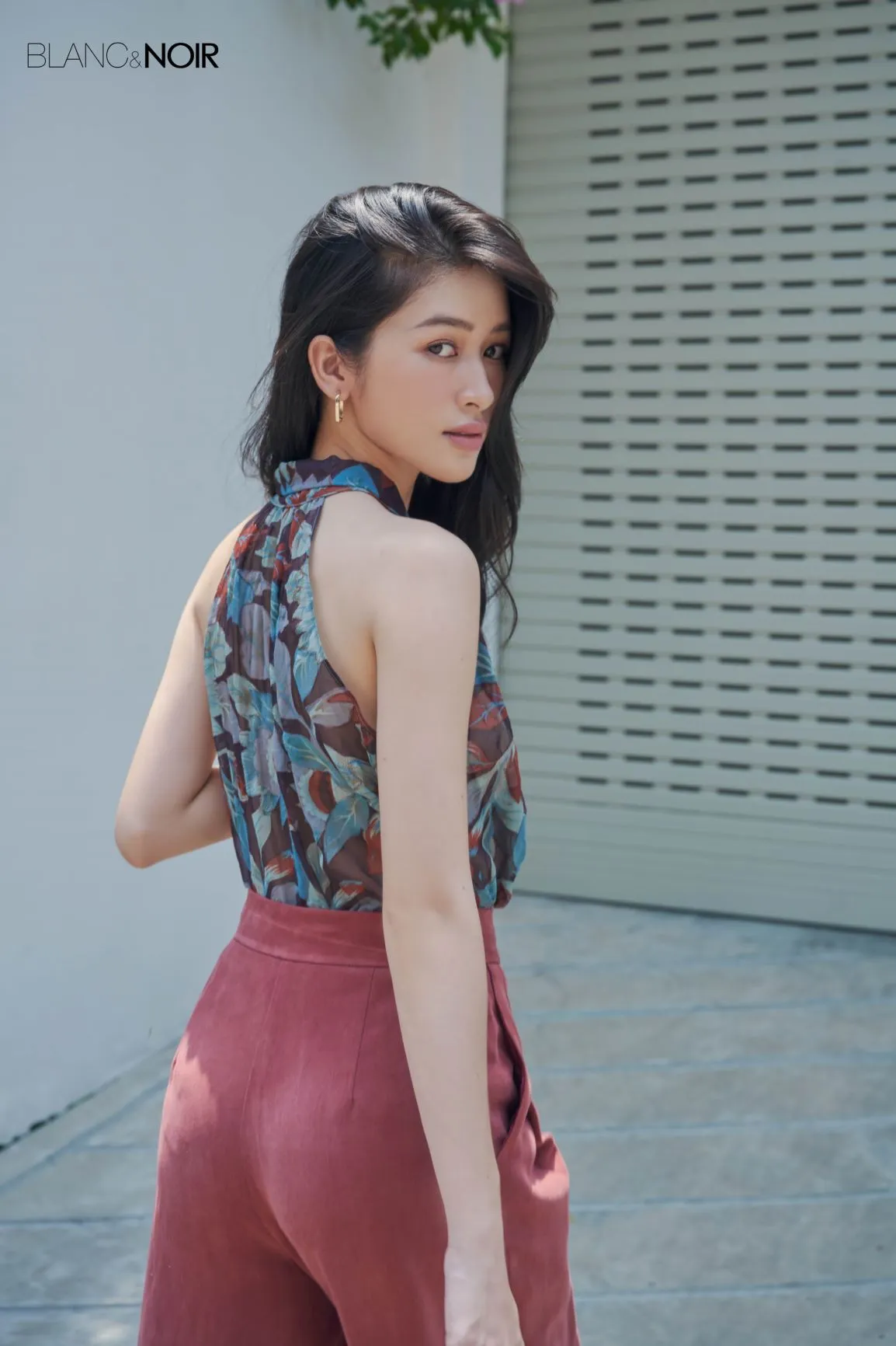 Flower Chiffon Silk Top