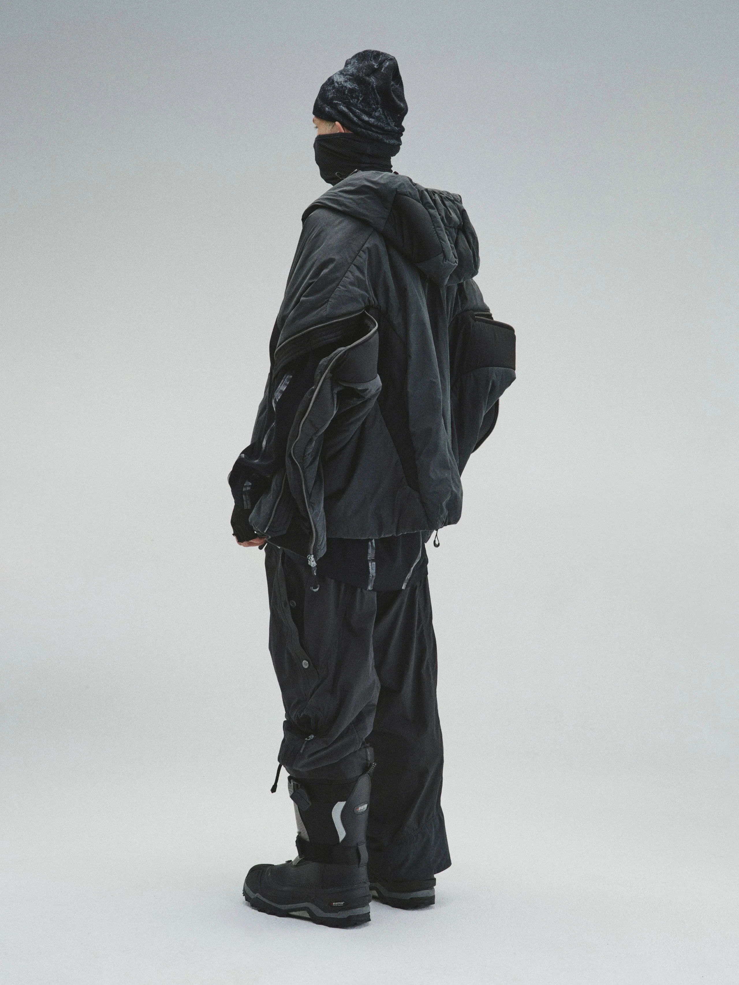 GOB / X3_12 - Bionic Membrane Wing Wax-Coated Padded Jacket