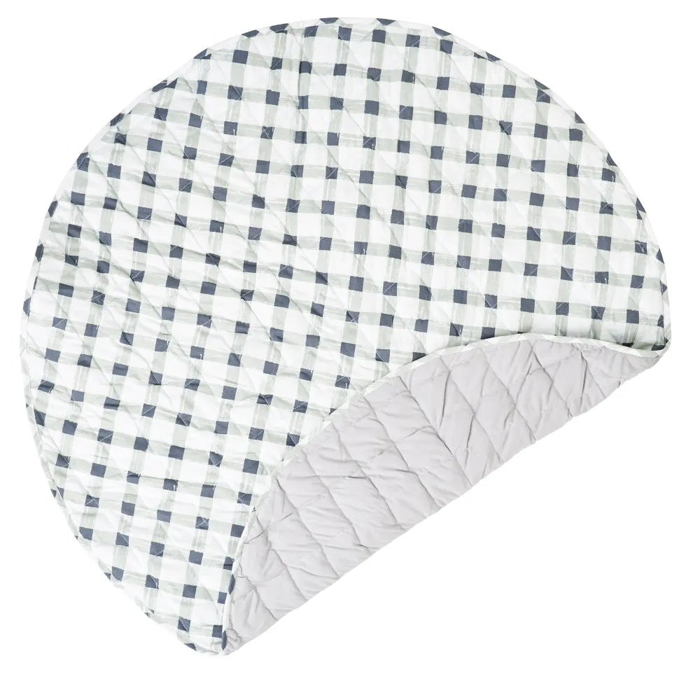 Grey Gingham Reversible Playmat