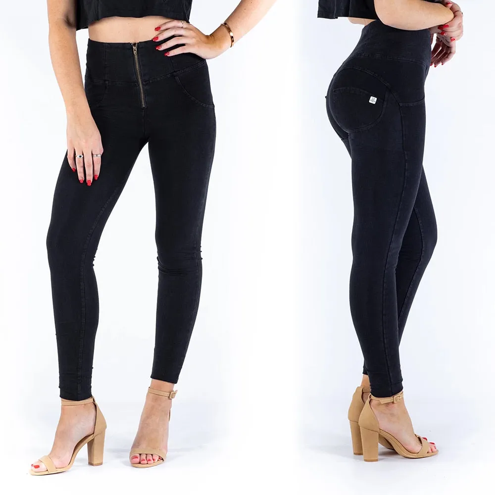 High Waist Women's Zipper Fly Denim Jeans Pants
