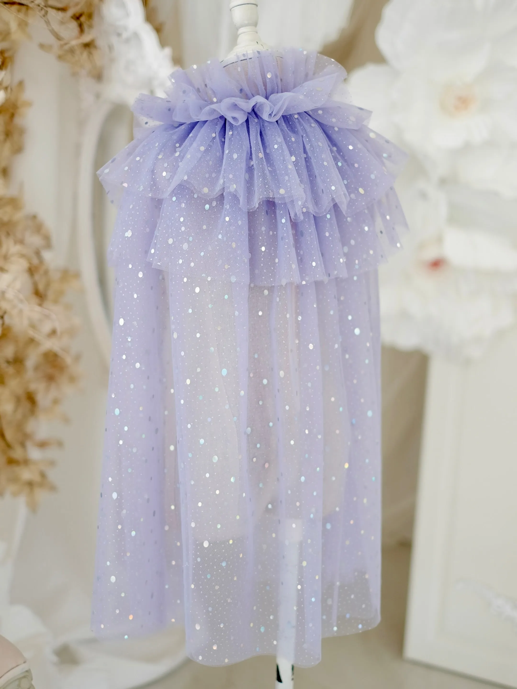 Lilah Sparkle Cape | Purple