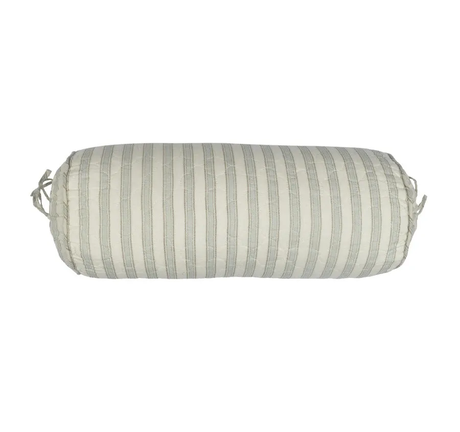Lyon Teal 18x48cm Filled Bolster Reverse