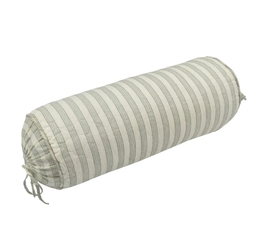 Lyon Teal 18x48cm Filled Bolster Reverse