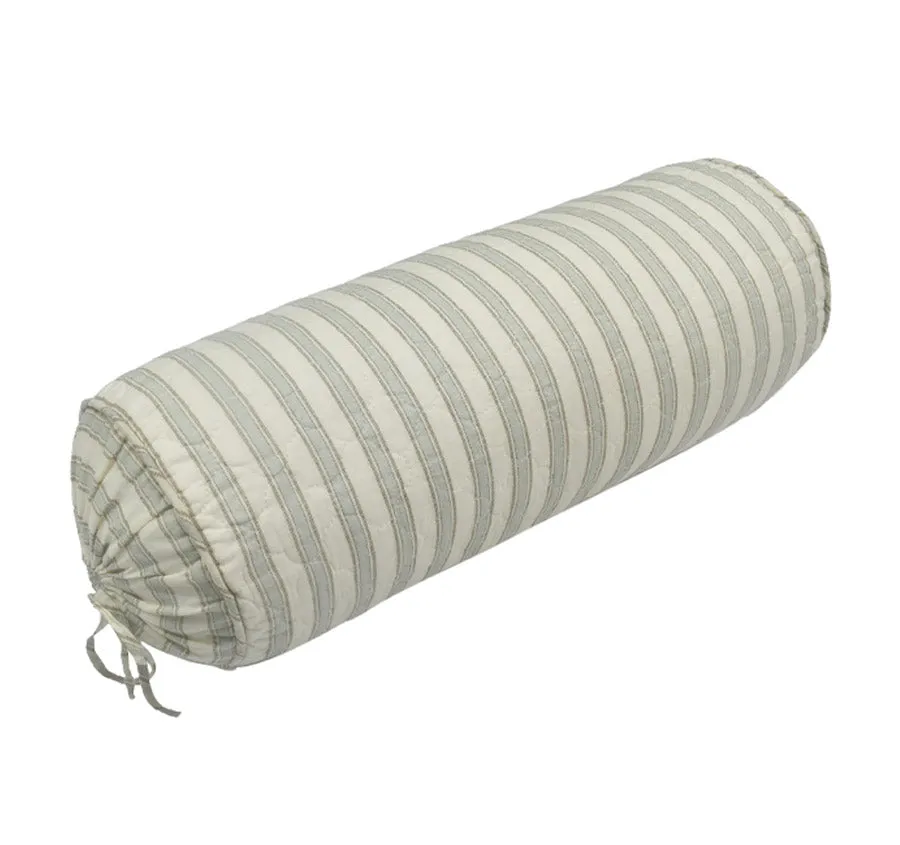 Lyon Teal 18x48cm Filled Bolster Reverse