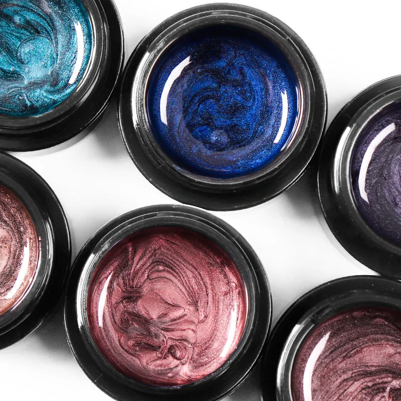 Magnetic 5D Cat Eye UV Gel Nail Polish Magnet Laser Nail Art Varnish Starry Sky Jade Effect Soak Off UV Gel Nail Art Lacquer