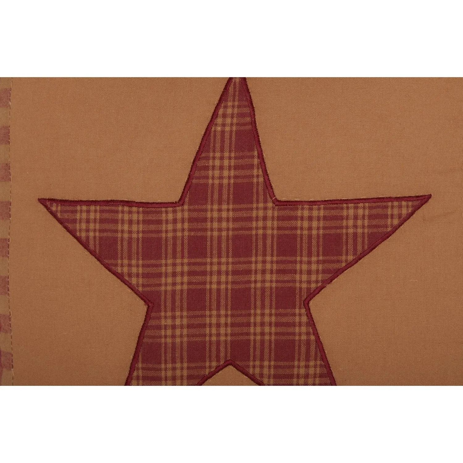 Ninepatch Star Quilted Pillow 12"