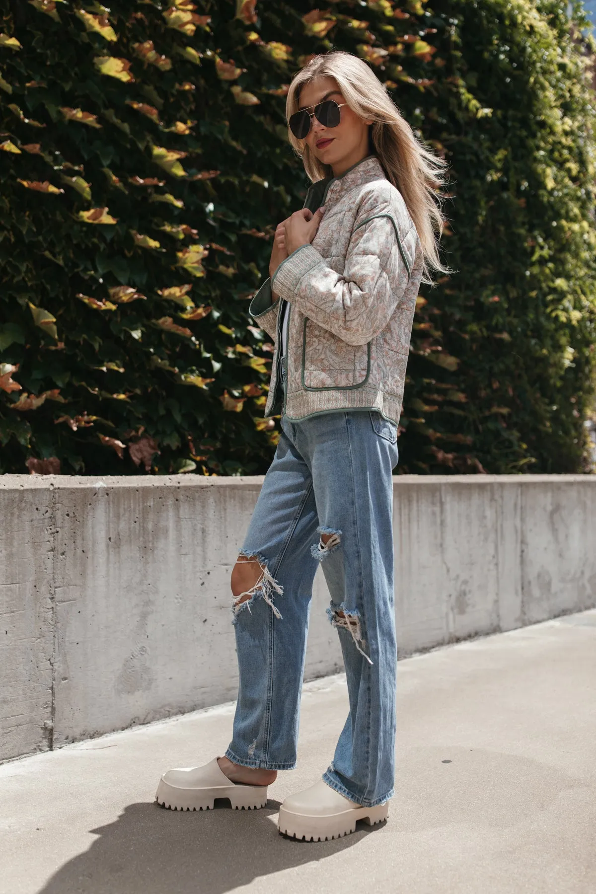 Paisley Quilted Coat
