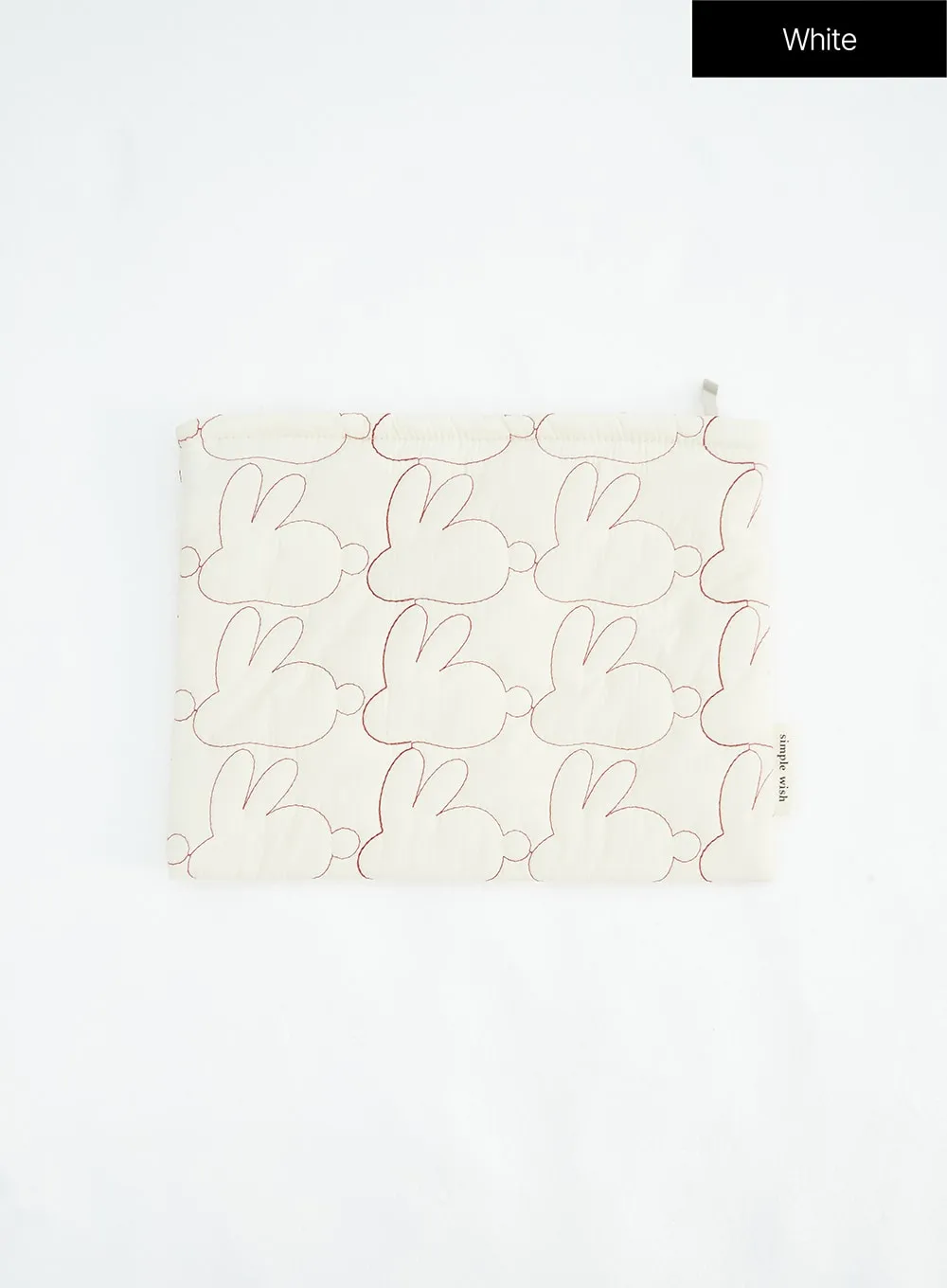 Rabbit Quilted Pouch IN317