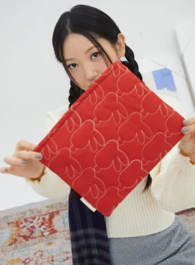 Rabbit Quilted Pouch IN317