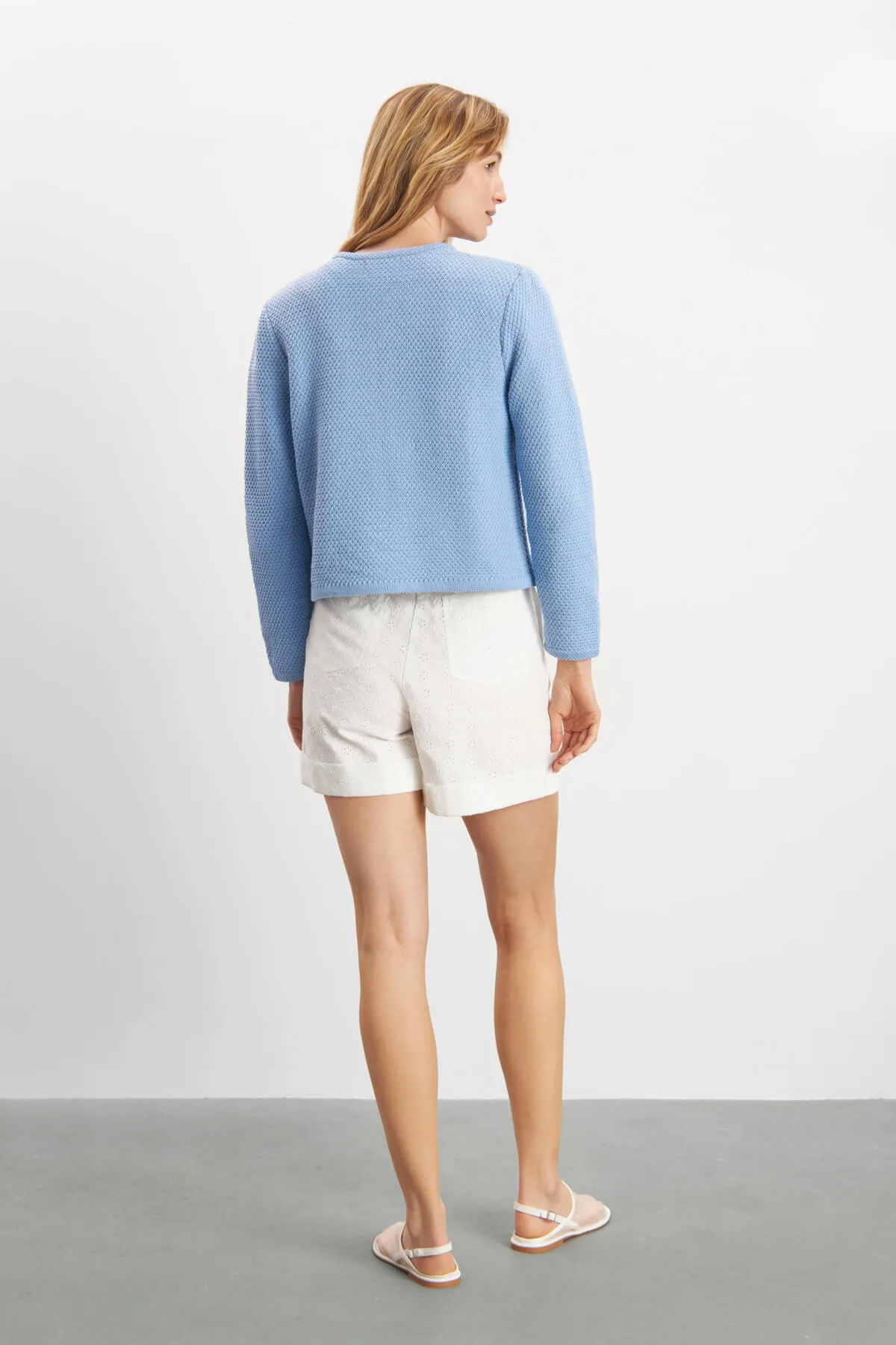 Sienna Cardigan - Knitted Blue