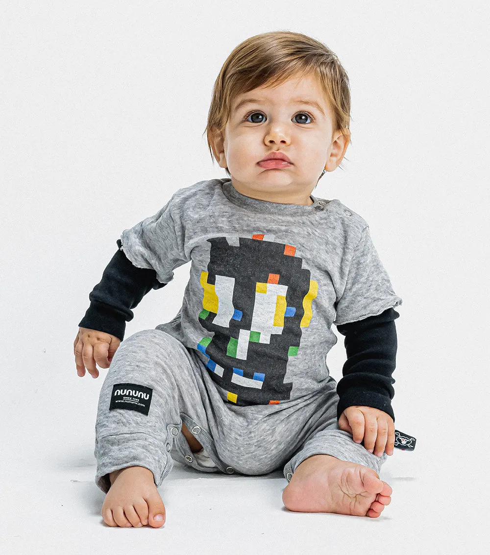 soft pixel skull overall