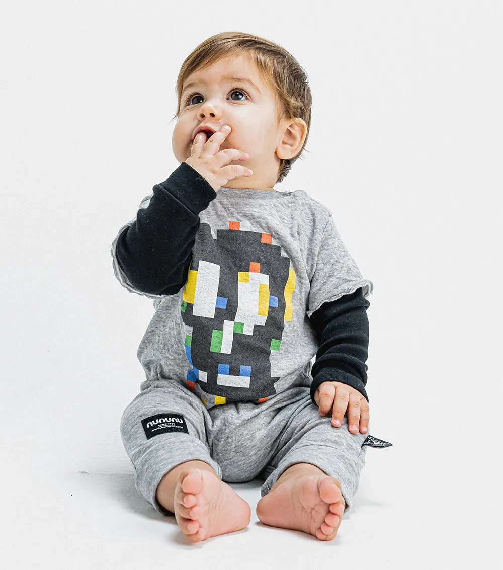 soft pixel skull overall