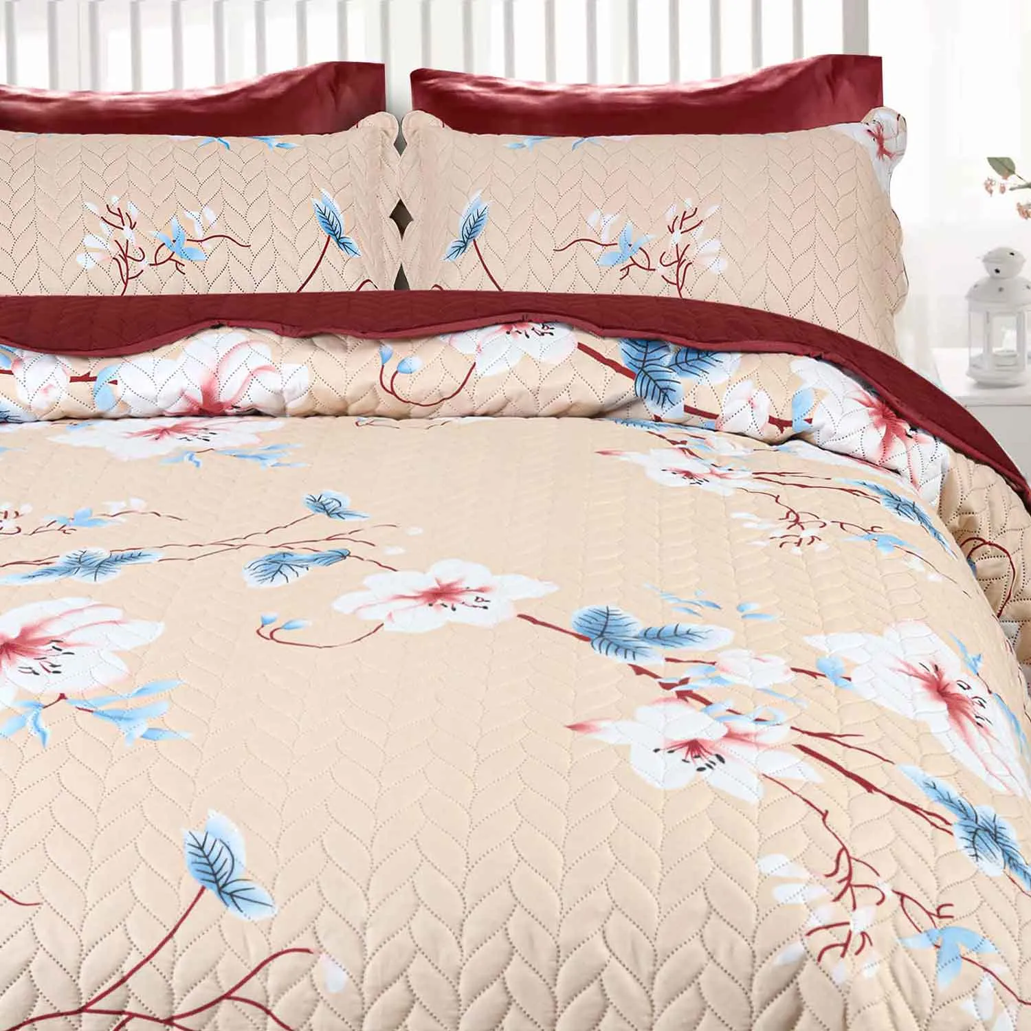 White Lily Bedspread 6 pcs Set